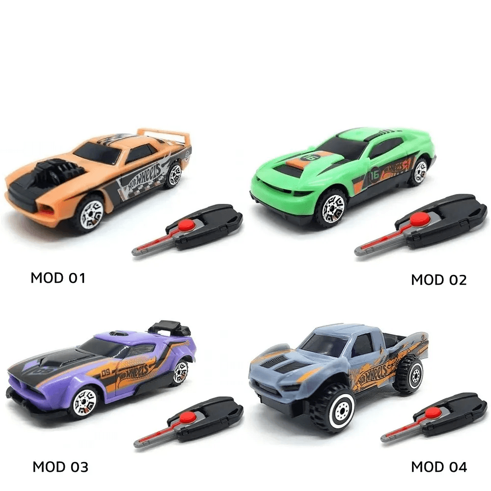 Carro Hot Wheels com Chave Lançadora - TRENDS Brinquedos